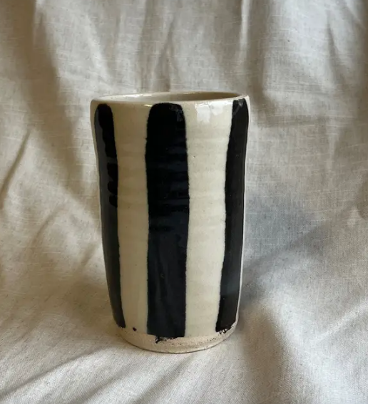 Black Stripe Vase