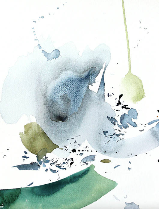 'Misty Blue' Art Print