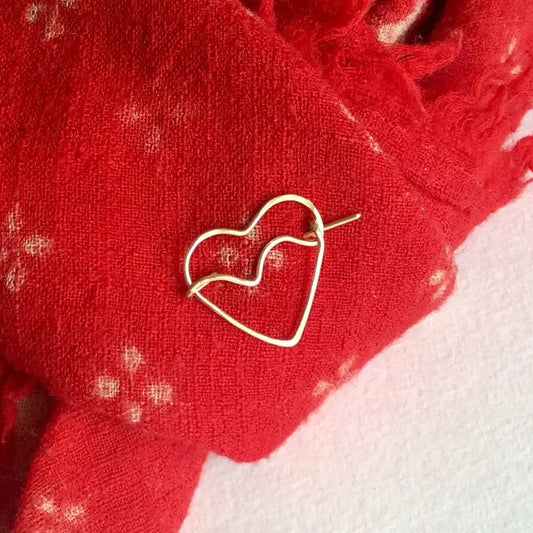 Hand Formed Heart Pin