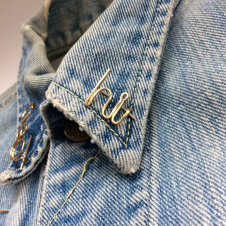 Hand Formed "Hi" Pin