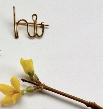 Hand Formed "Hi" Pin