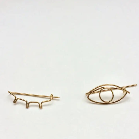 Hand Formed Wink Pin