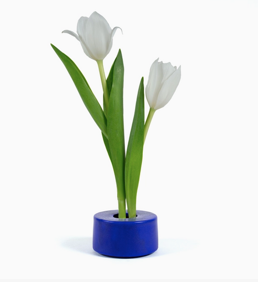 Ikebana Vase, Cobalt Blue