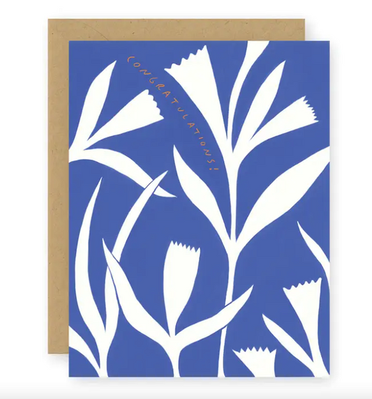 Blue Congratulations Card