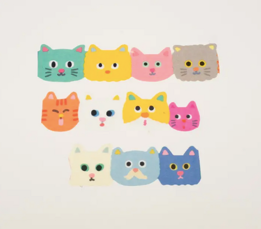 Cute Cat Faces Washi Tape