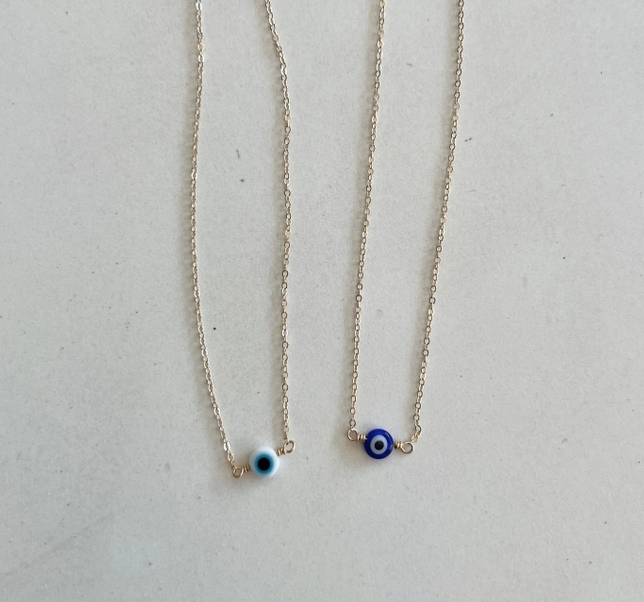 Evil Eye Necklace in Gold