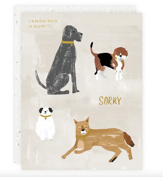 'I Know This is Ruff' Pet Sympathy Card