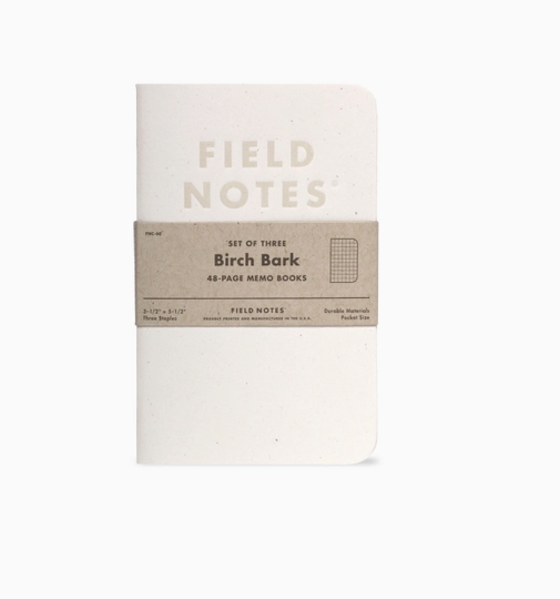 Mini Notebook 3 Pack, Birch Bark
