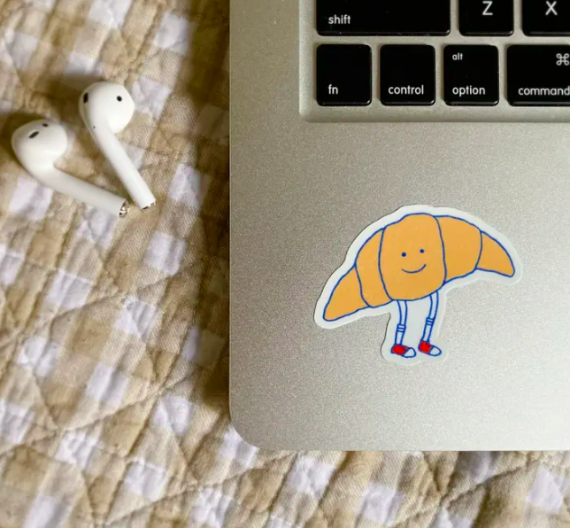 Mr. Croissant Sticker