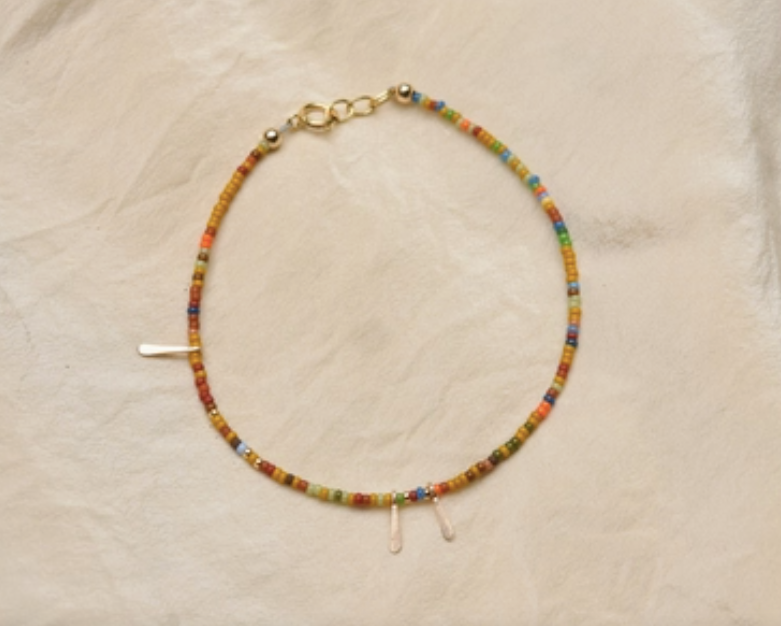 Dainty Seed Bead Bracelet in Bead Soup