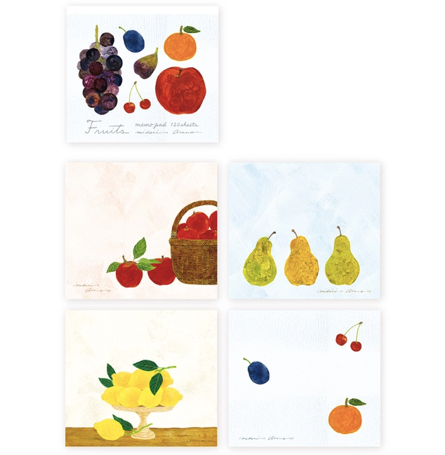 'Fruits' Block Memo Pad