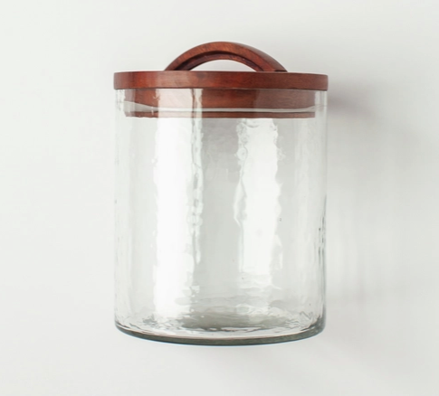 Handblown Glass Canister