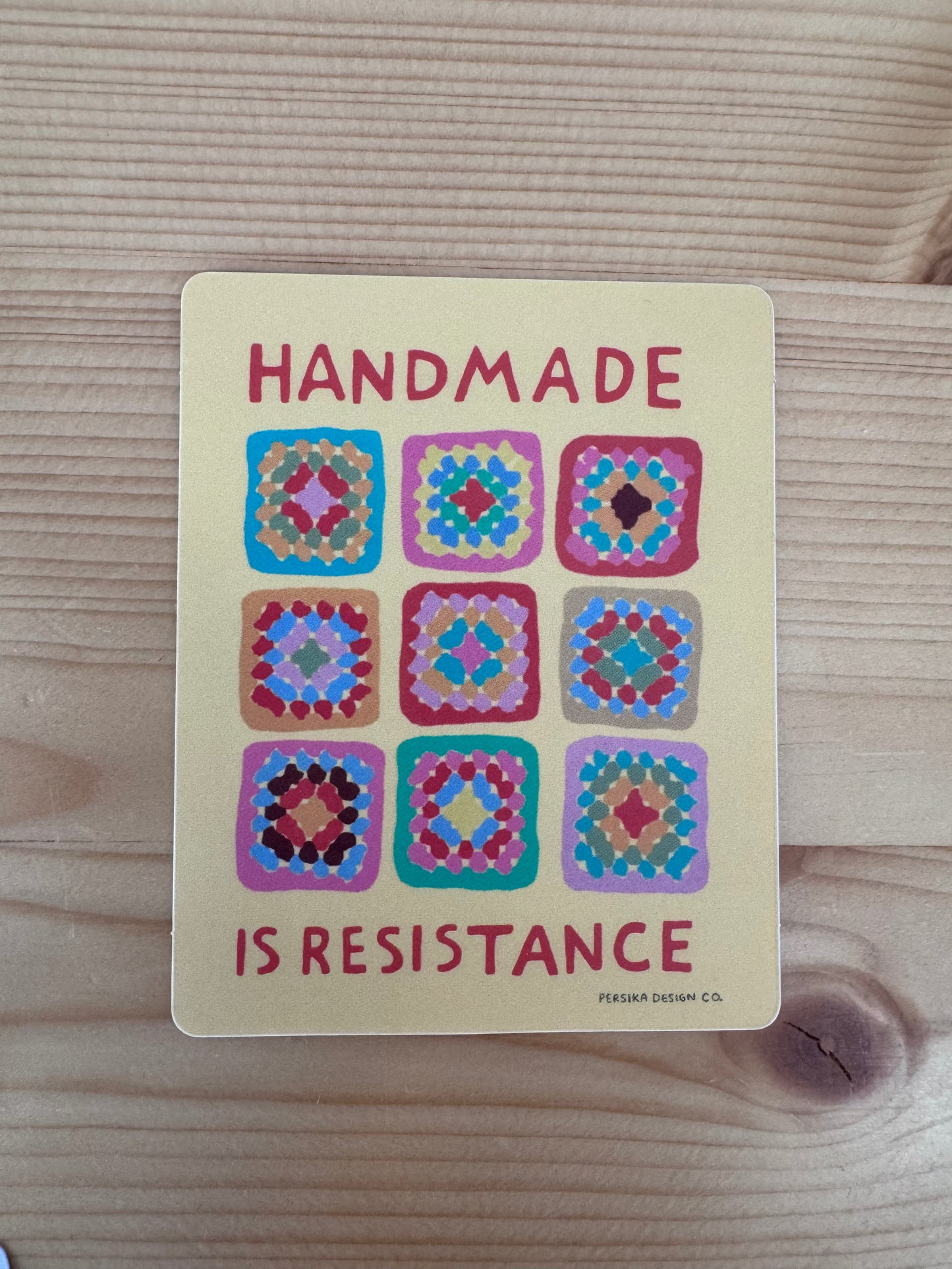 Handmade Is Resistance Sticker