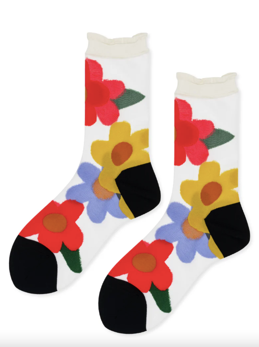 Ethel Sheer Floral Crew