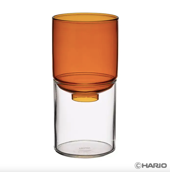 Glass Two-Piece Vase in Clear