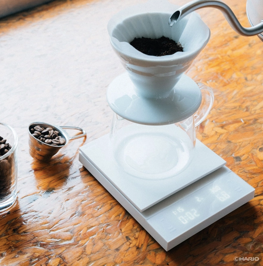 Polaris Coffee Scale in White