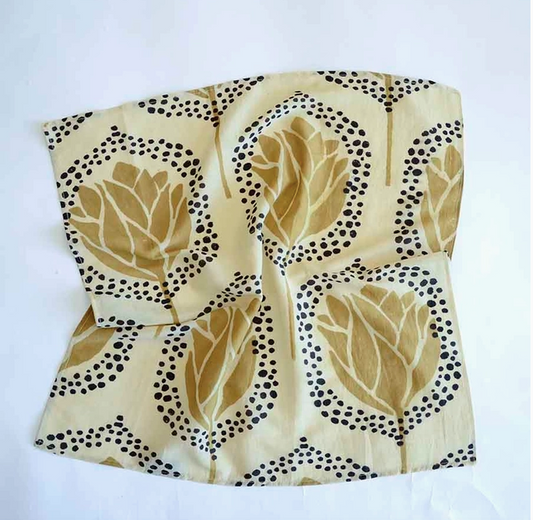 Golden Gal Flower Bandana