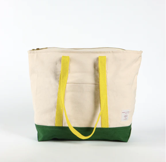 Small Zippered Tote, Earth