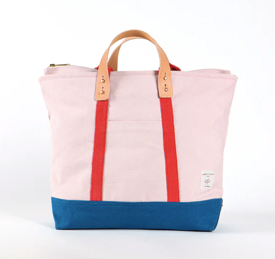 Small Zippered Tote, Sky