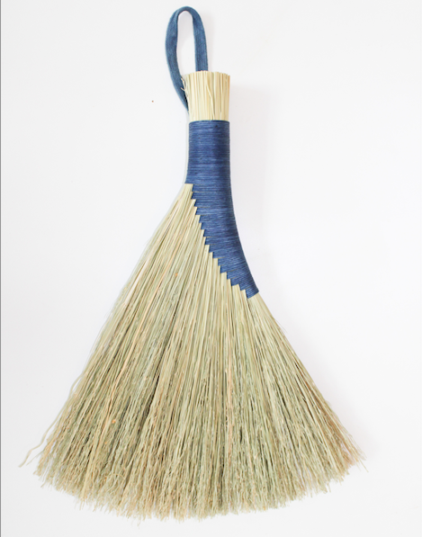 Indigo Turkey Wing Broom