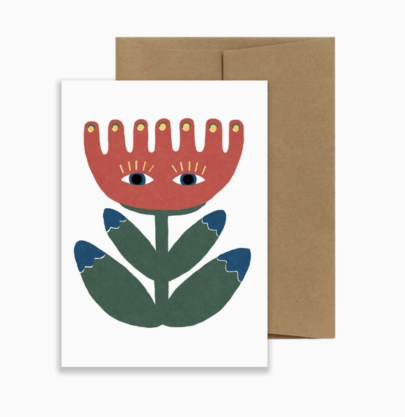 Oracle Flower, Greeting Card