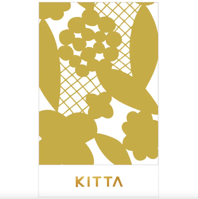 Gold Foil Transfer Washi Tape - Floral Humming