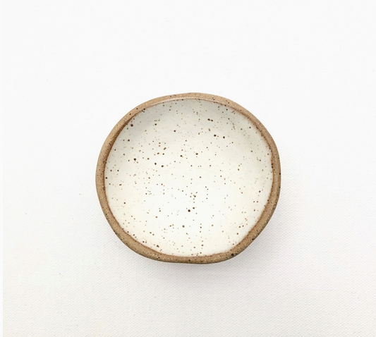 Ceramic Trinket Dish, White