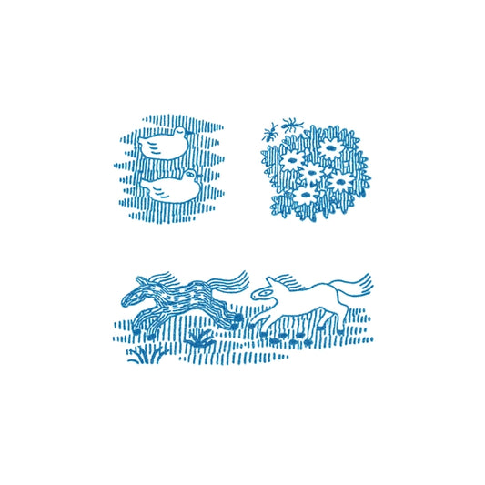 Color Acrylic Stamp 3pcs Set in Breeze