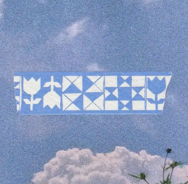 Light Blue Quilt Washi Tape