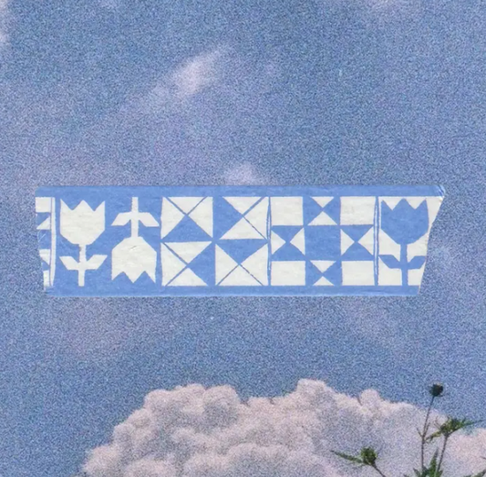 Light Blue Quilt Washi Tape
