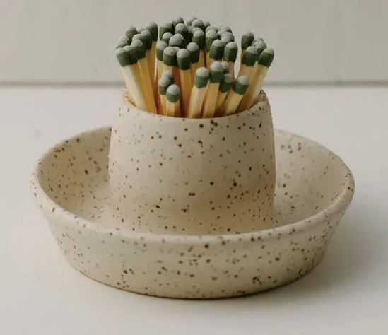 Ceramic Match Striker Holder