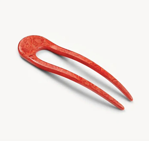 French Hair Pin in Poppy