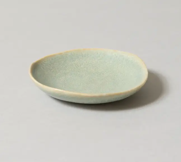 Japanese Small Plate in Silver Green