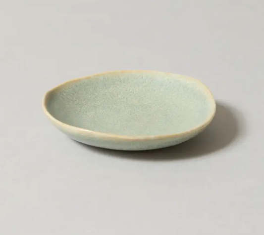 Japanese Small Plate in Silver Green