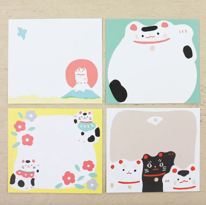 Manekineko Block Memo Pad