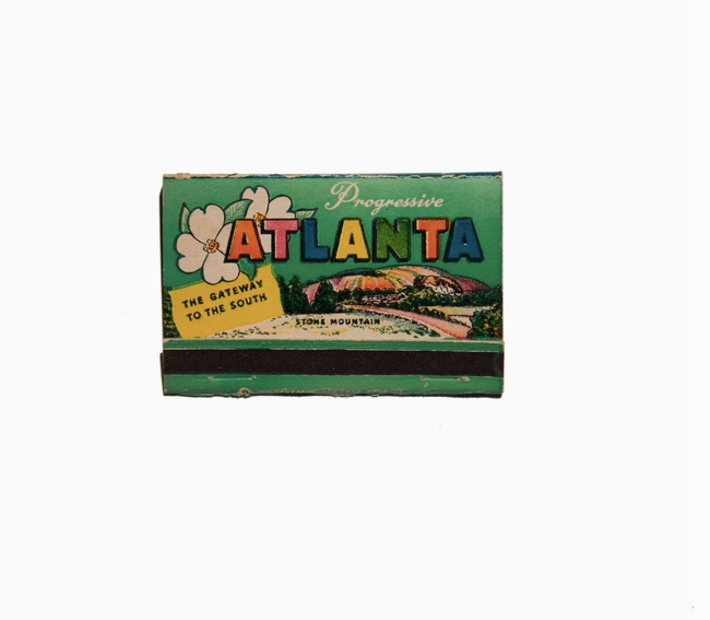 Vintage Atlanta Match Book Art Print