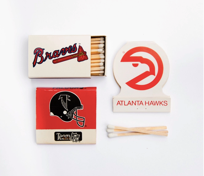 Atlanta Sports Match Book Art Print