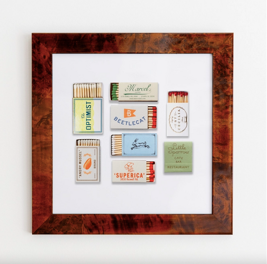 Ford Fry Restaurant Collage of Match Books Art Print