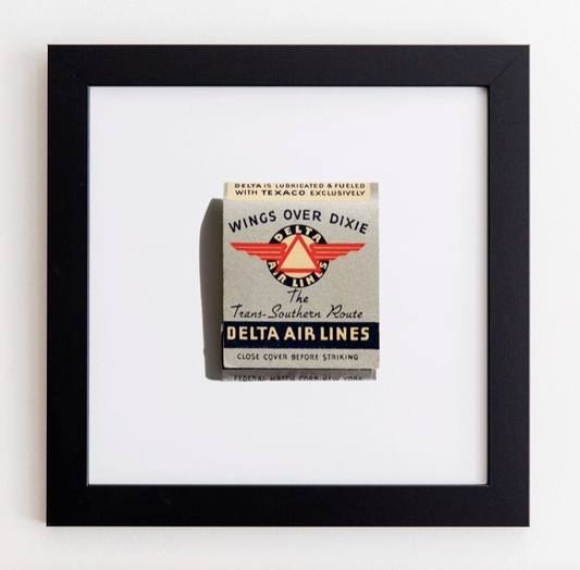 Atlanta's Delta Airlines Match Book Art Print