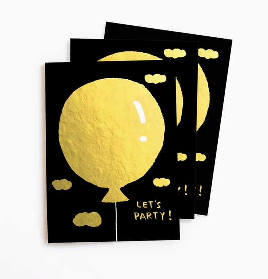 Sticker Note Cards, Shiny Balloon