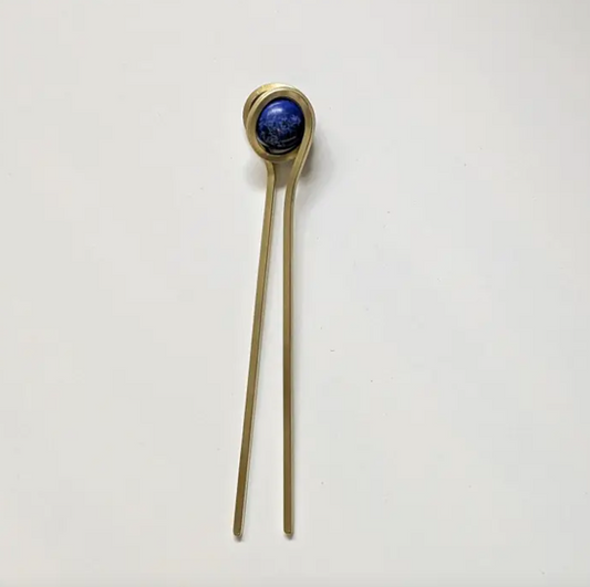 Orbit Gemstone Hair Pin