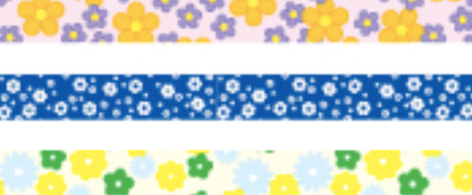 Flowers Slim 3 Pack Washi Tape