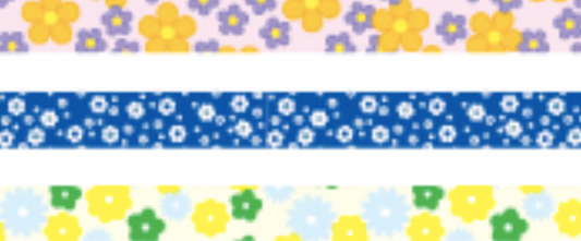 Flowers Slim 3 Pack Washi Tape