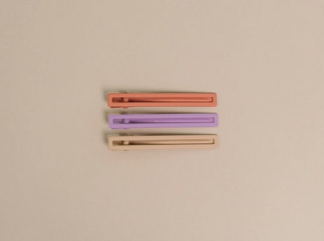 Yarrow Hair Clip Set, Sunset