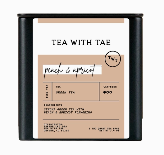 Peach & Apricot Green Iced Tea Bags