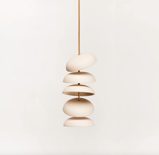 Ceramic Wind Chime in Natural