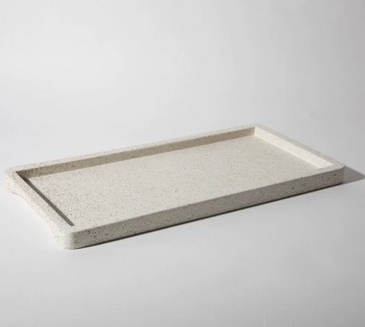 White Terrazzo Decor Tray