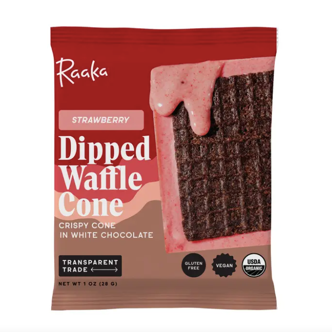 Strawberry White Chocolate Waffle Cone Bar
