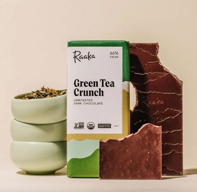 Green Tea Crunch Chocolate Bar