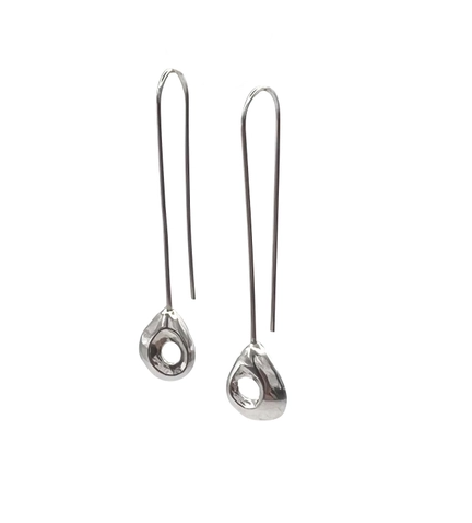 Nook Earrings in Silver